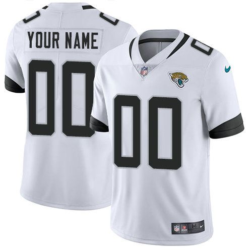 NFL Men Custom Nike Jacksonville Jaguars White New 2018 Vapor jersey